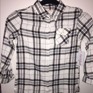 Girls Cat and Jack Flannel